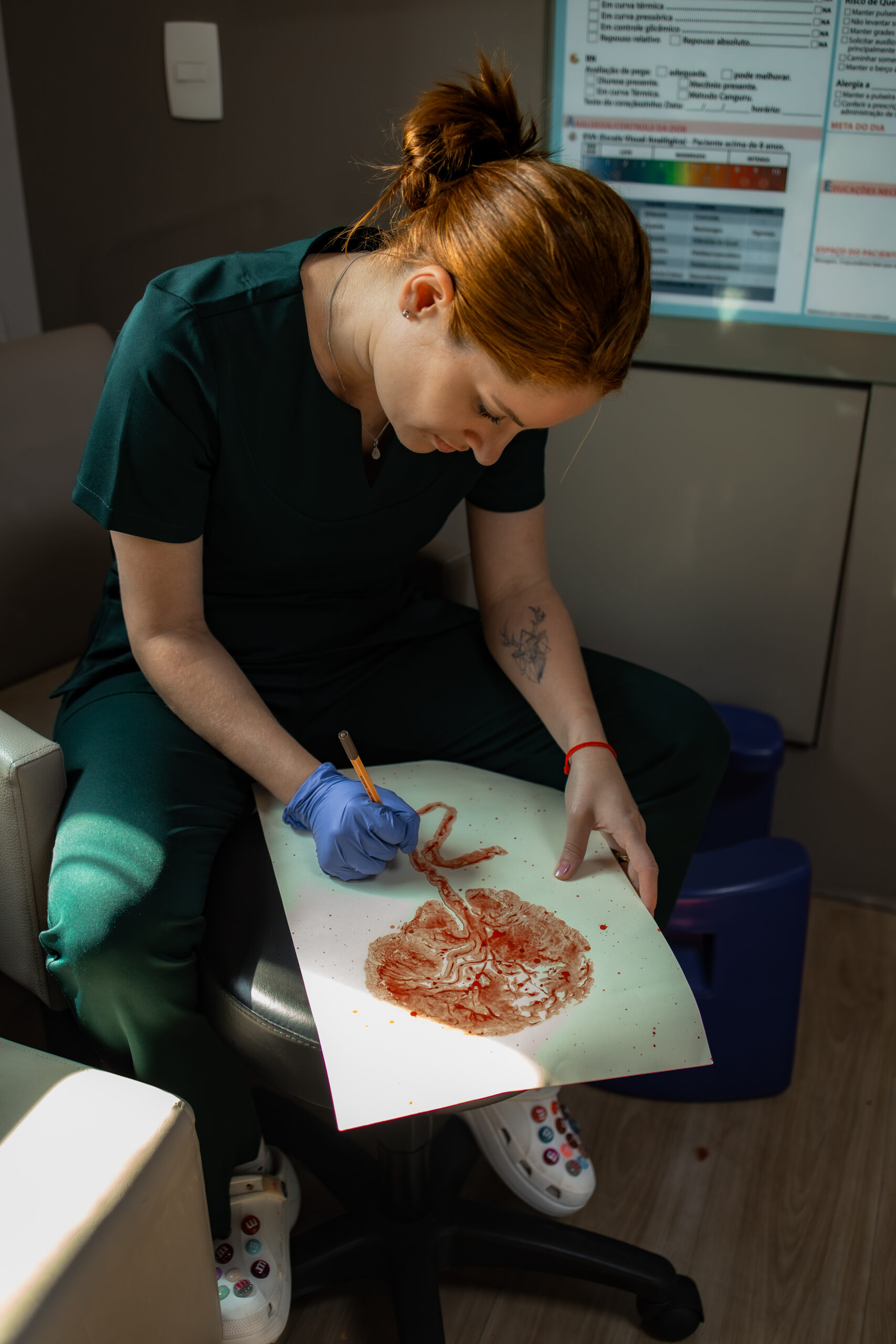 Doula em atendimento profissional
